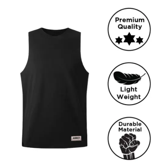 Amber Fight Gear Premium Durable Boxing Jersey with Satin Finish &ndash; Comfortable & Stylish Training Gear for Unmatched Performance, Black, X-Large image {11}