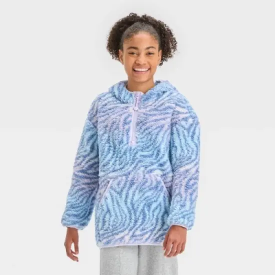 Girls' Fleece 1/2 Zip Pullover - All in Motion&trade; image {3}