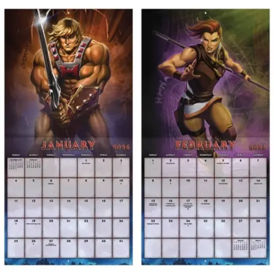 Trends International 2026 Masters of the Universe 12"x12" Wall Calendar image {5}