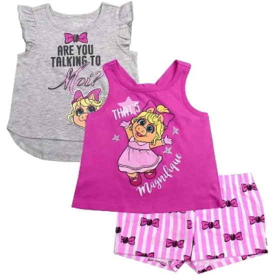 Disney Girl's 3-Pack Fancy Nancy Short Set with Tee, Tank Top and Print Shorts for Toddlers image {7}