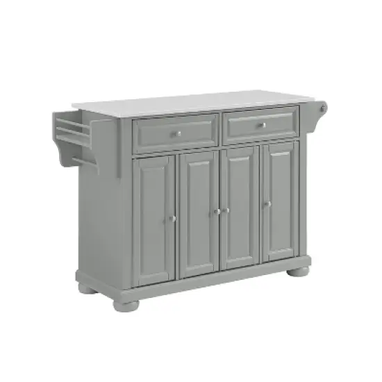 Alexandria Granite Top Kitchen Island/Cart Gray - Crosley image {3}