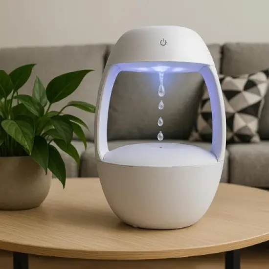 Di'Aroma Anti Gravity Aroma Diffuser, 500ml Essential Oil Diffuser with Floating Water Droplets, Auto Shut-Off, USB-C Powered for Bedroom & Office image {1}