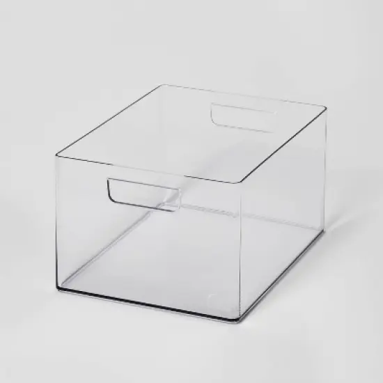 Bathroom Organizer Bin with Handles Clear - Brightroom&trade; image {7}