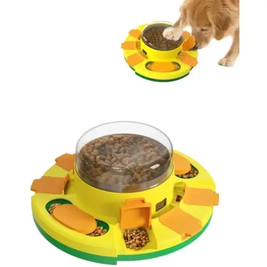 Interactive Puzzle Toy for Dogs Enrichment Pet Slow Feeder Dispenser for Dry Food and Treat Dispenser (All Breed Sizes) image {6}