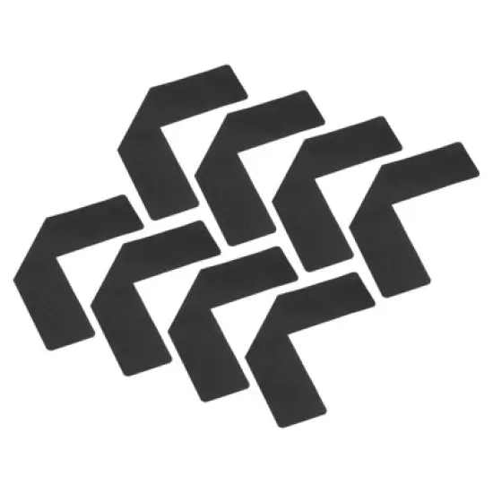 Unique Bargains PVC 5s Location Notch L-Shaped Floor Corner Markers 8 Pcs image {4}