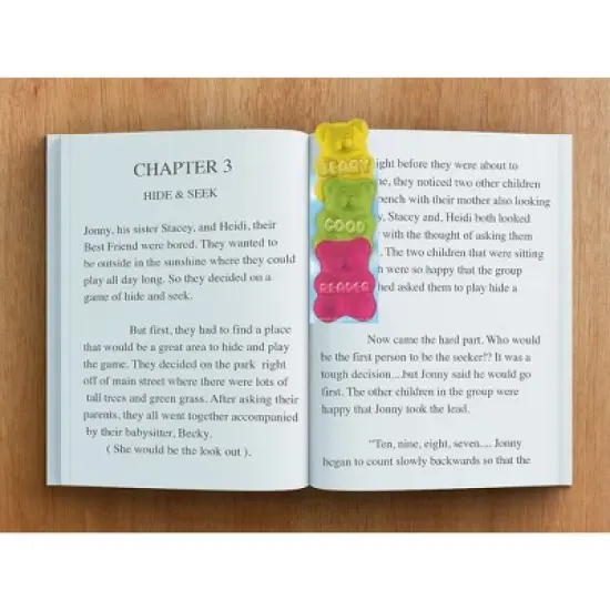 Eureka&reg; Beary Good Reader Gummy Bear Scented Bookmarks, 24 Per Pack, 3 Packs image {3}