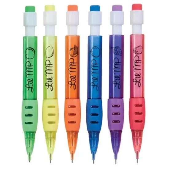Scented Mini Mechanical Pencils (6 Pack) - Fun Scents, Cute Designs, 0.7mm #2 HB Lead image {2}
