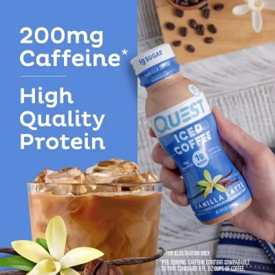 Quest Nutrition Iced Coffee Protein Shake - Vanilla Latte image {4}