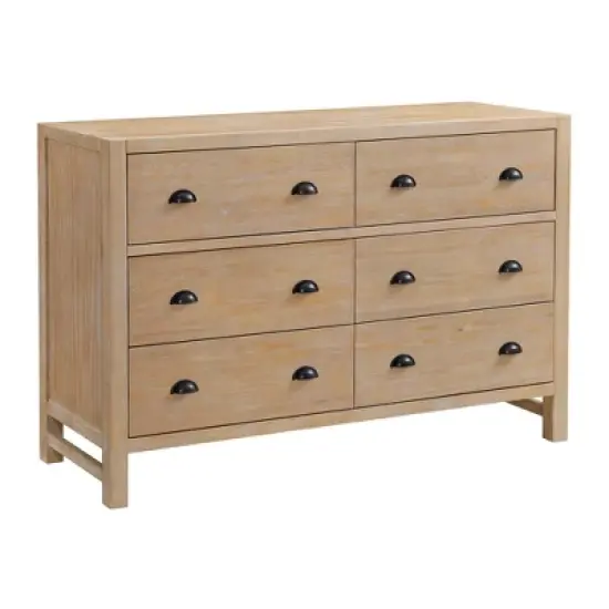 5pc Queen Arden Wood Bedroom Set with Storage Dresser & Pine Nightstands - Alaterre Furniture image {11}