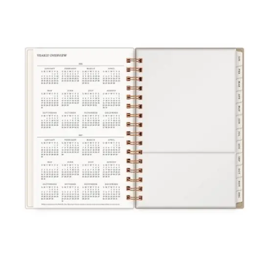 Morris & Co. by Blue Sky 5"x8" 2026&nbsp;Daily/Monthly Wirebound Planner Printed Standen Lily Peach image {6}