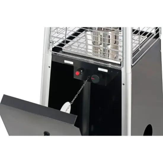 Heatmaxx 40000 BTU Propane Pyramid Spiral Flame Outdoor Patio Portable Heater Black image {2}