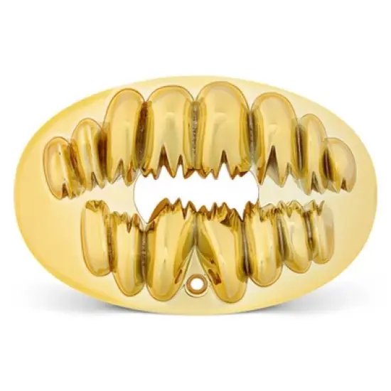 Battle Sports " 3D Jaws " Oxygen Football Mouthguard - Gold image {2}