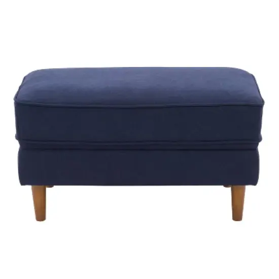 Mulberry Fabric Upholstered Modern Ottoman - CorLiving image {10}