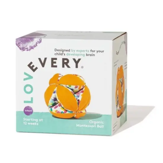 Lovevery Organic Montessori Ball Baby Toy image {2}