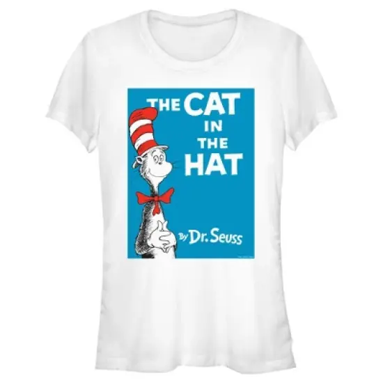 Junior's Dr. Seuss The Cat in the Hat Book Cover T-Shirt image {3}