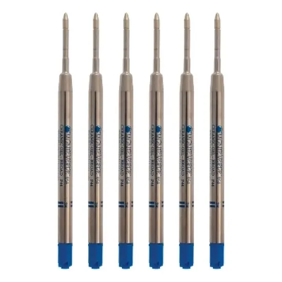 Monteverde Monteverde Ballpoint Pen Refill Broad Point Blue Ink 6 Pack (P443BB) image {1}