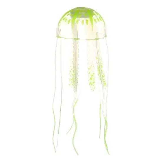 Unique Bargains w/ Suction Cup Aquarium Jellyfish Glow Decoration 2.3"x5.9" image {12}