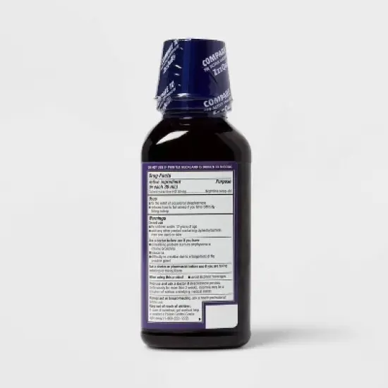 Diphenhydramine HCl Nighttime Sleep Aid Liquid - Berry - 12 fl oz - up&up&trade; image {2}