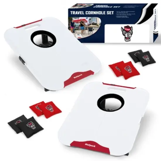 NCAA North Carolina State Wolfpack All-Weather Travel Cornhole Set image {6}