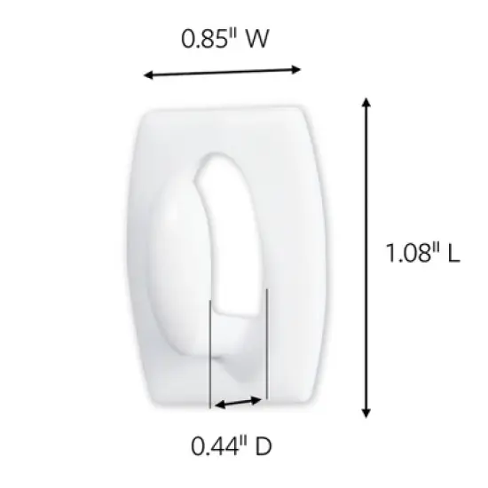 3M&reg; Command&trade; Mini Hooks, White, 6 Per Pack, 6 Packs image {3}