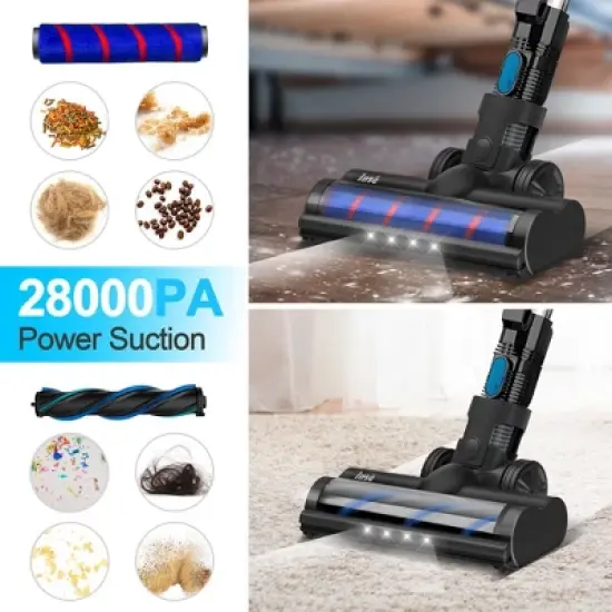 INSE S63 Cordless Vacuum with 2 Batteries 28Kpa Powerful Suction image {1}