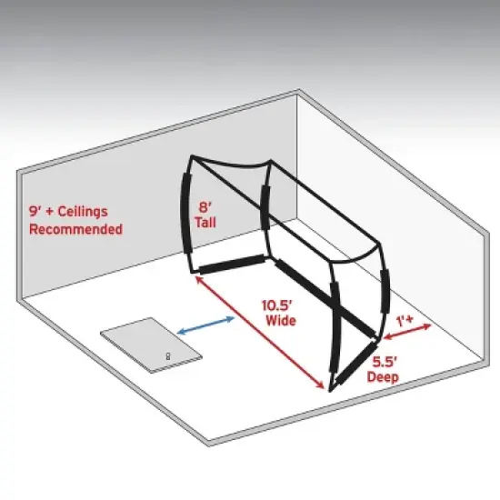 GoSports Range Cage Golf Practice Hitting Net image {3}