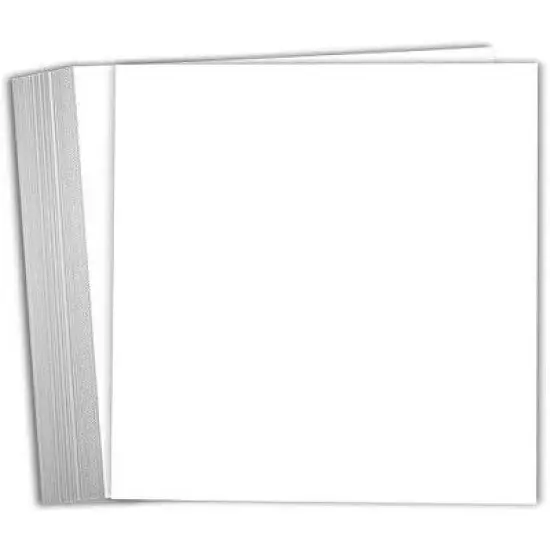 Hamilco 8x8 White Scrapbook Cardstock Paper 65lb Cover 100 Pack image {7}