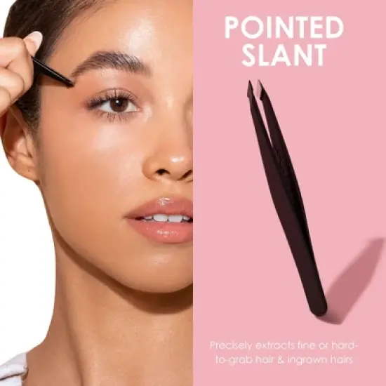 JAPONESQUE Pointed-Slant & Slant Tweezers - Rose Gold image {4}