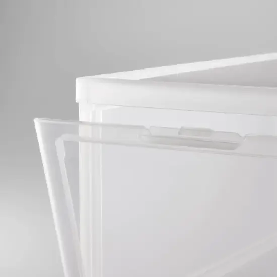 Small Stackable Bins Front Opening Clear Plastic - Brightroom&trade; image {2}