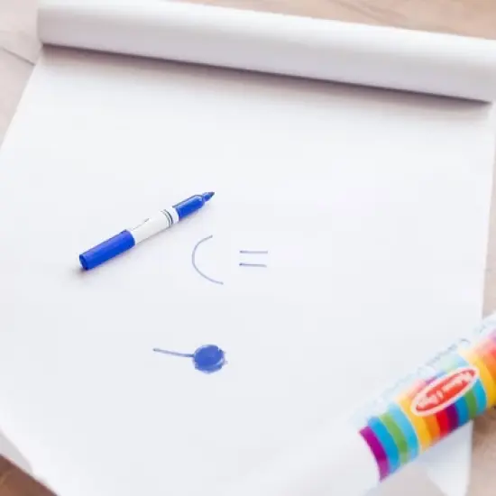 Melissa & Doug Deluxe Easel Paper Roll Replacement (18" x 75') 3pk image {5}