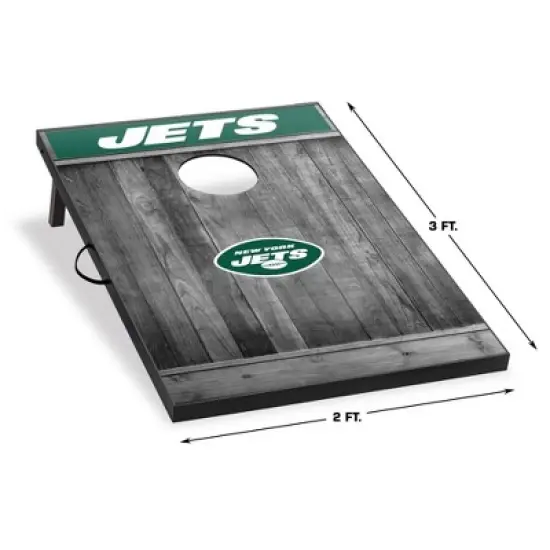 NFL New York Jets 2'x3' Cornhole Board - Gray image {1}