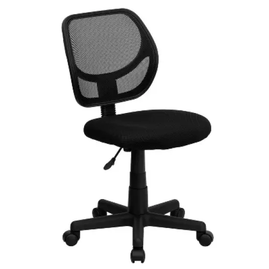 Emma and Oliver Mid-Back Mesh Swivel Task Office Chair with Curved Square Back image {13}