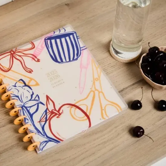 Happy Brands July 2025 - June 2026 Weekly/Monthly Planner 10.12"x11.5" Multicolor Sunday Brunch, Teacher Supplies image {12}