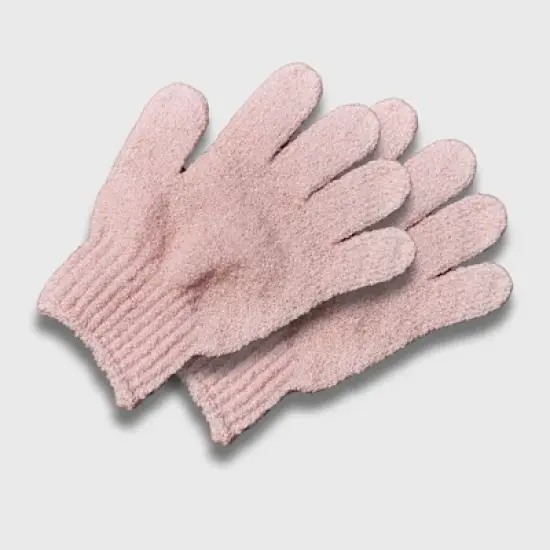 Spa Essentials 2 Pack Exfoliating Bath Gloves - Gentle Dead Skin Removal, Deep Cleaning & Exfoliating Body Scrub Gloves for Shower (Unscented) image {5}