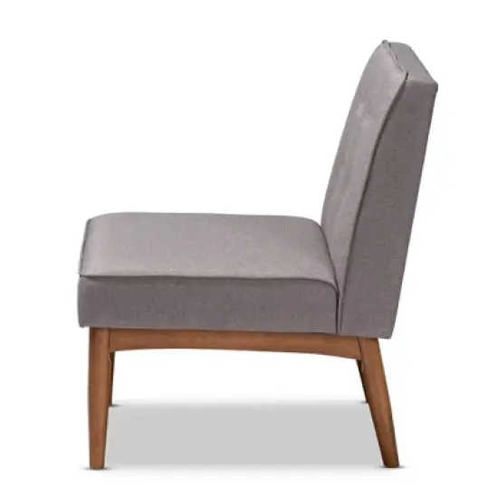 Arvid Wood Dining Chair Gray - Baxton Studio image {7}