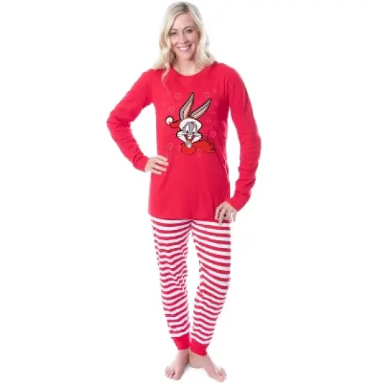 Looney Tunes Bugs Bunny Christmas Tight Fit Family Pajama Set image {2}