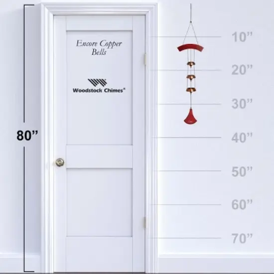 Woodstock Wind Chimes Encore&reg; Collection, Encore Copper Bells, 36'' Copper Wind Bell DCCB image {3}
