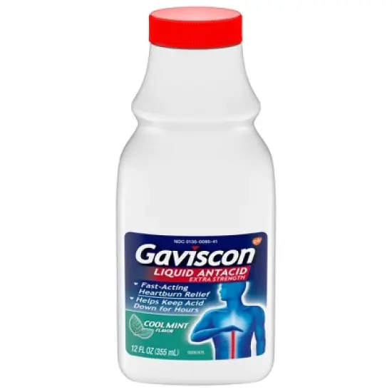 Gaviscon Extra Strength Antacid Liquid - Cool mint 12oz image {7}