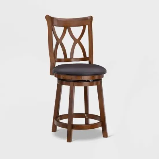 Madison Counter Height Barstool Rustic Oak - Powell Company image {11}