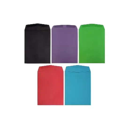 JAM Paper Open End #13 Catalog Envelope 10" x 13" Assorted 50/Pack (8035ASSRTD) image {2}
