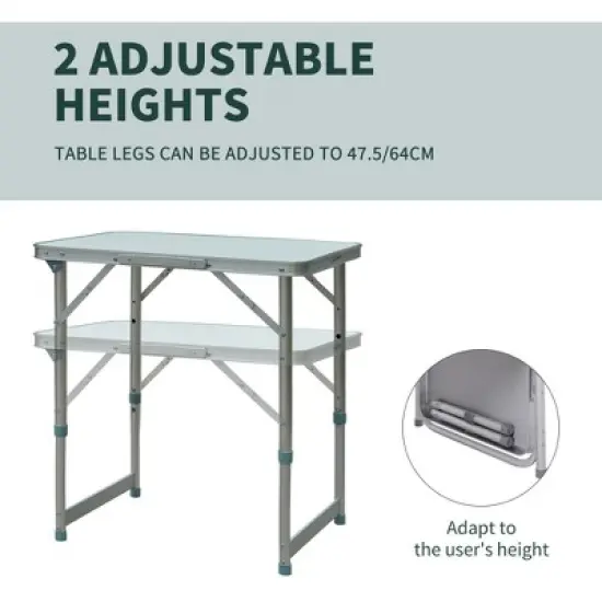 Syemin Patio End Table, Rectangular Outdoor Dining Table with All-Weather Faux Wood Top for Garden, Lawn, Patio, Silver, 23.5"*17.75"*25.5" image {4}