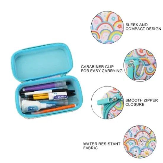 Rainbow Collage EVA Hard-Side Utility Case With Carabiner image {2}
