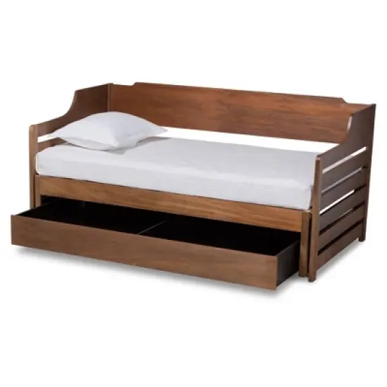 Twin to King Jameson Expandable Daybed with Storage Drawer - Baxton Studio image {1}