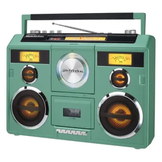 Studebaker SB2140 Sound Station Portable Stereo Boombox with Bluetooth, CD, AM/FM Radio and Cassette Player/Recorder image {9}