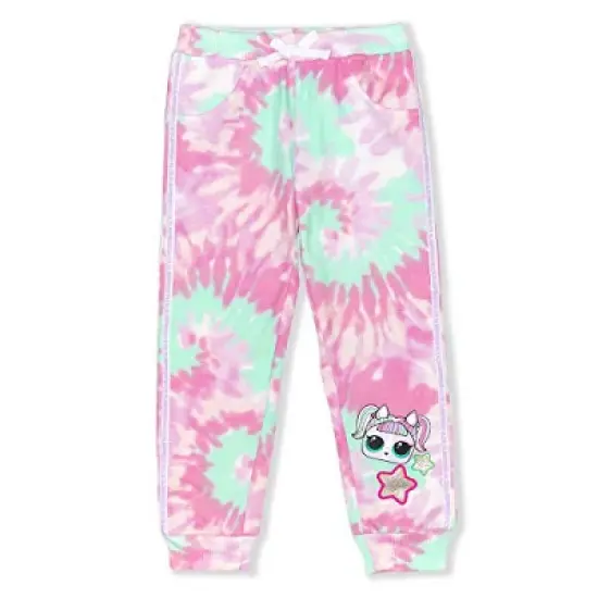 LOL Surprise Girl's 2-Pack Solid and Patterned Fashion Jogger Pants Assortment For Kids image {1}