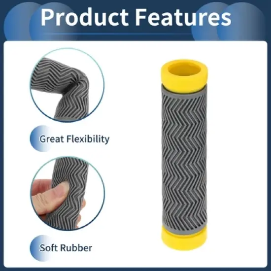Unique Bargains Bike Handlebar Grips Covers 5.12" Gray 1 Pair image {3}