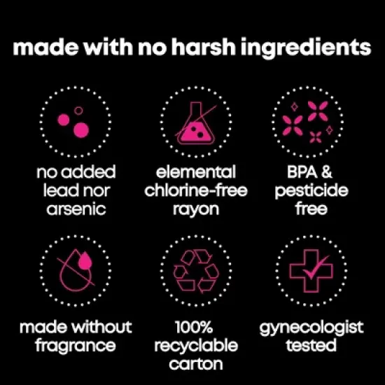 U by Kotex Click Compact Unscented Tampons - Super image {6}