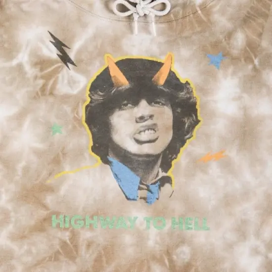 ACDC Highway to Hell Adult Cloud Wash Graphic Hoodie image {4}