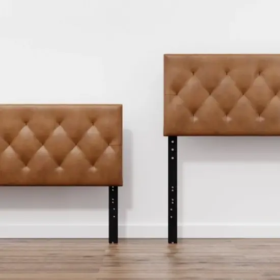 Avery Adjustable Faux Leather Headboard - Brookside Home image {3}