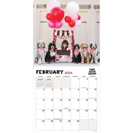 TF Publishing 2024 Wall Calendar 12"x12" That Dood Squad image {1}